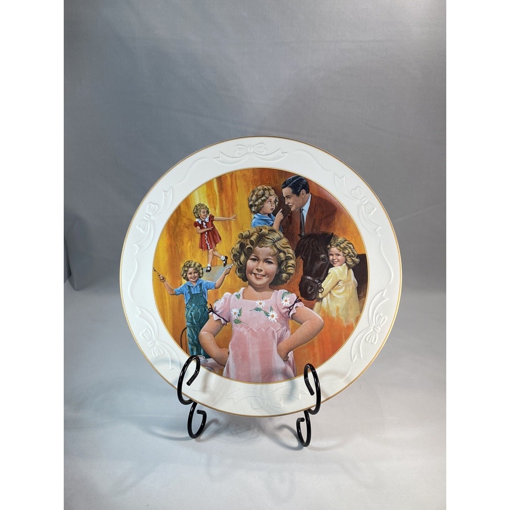 1983-SHIRLEY TEMPLE LIMITED EDITION COLLECTOR'S PLATE "CURLY TOP"~COMPLETE
